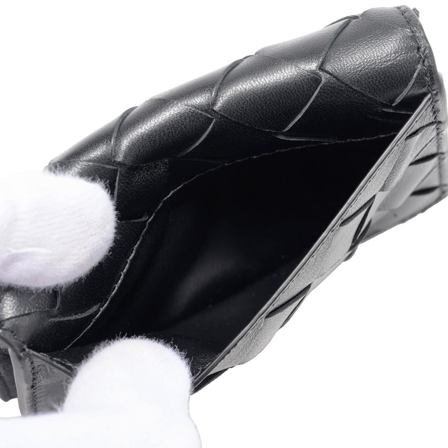 並行輸入 ボッテガヴェネタ カードケース BOTTEGA VENETA イントレチャート カードケース 593115 VCPP3 8803メンズ ブラック 黒 | BOTTEGA VENETA | 06