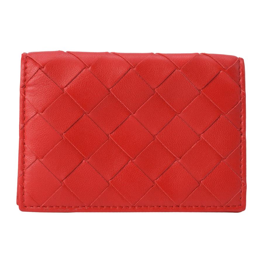 ボッテガヴェネタ マキシイントレチャート カード ケース 小銭入れ レッド other - ボッテガヴェネタ BOTTEGA VENETA マキシイントレ
