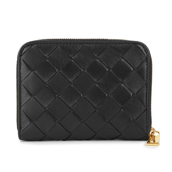 並行輸入 ボッテガヴェネタ  コインケース イントレチャート 600874 VCPP2 8648 ブラック 黒 爆買 | BOTTEGA VENETA | 01