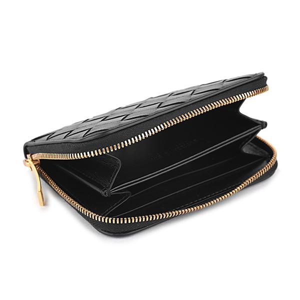 並行輸入 ボッテガヴェネタ  コインケース イントレチャート 600874 VCPP2 8648 ブラック 黒 爆買 | BOTTEGA VENETA | 03