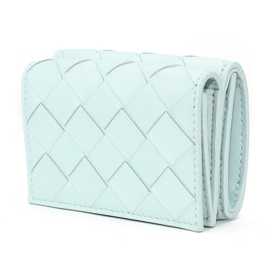 並行輸入 ボッテガヴェネタ 3つ折り財布 BOTTEGA VENETA イントレチャート 3つ折りウォレット 666944 VCPP3 3902ユニセックス ライトブルー 水色 | BOTTEGA VENETA | 03