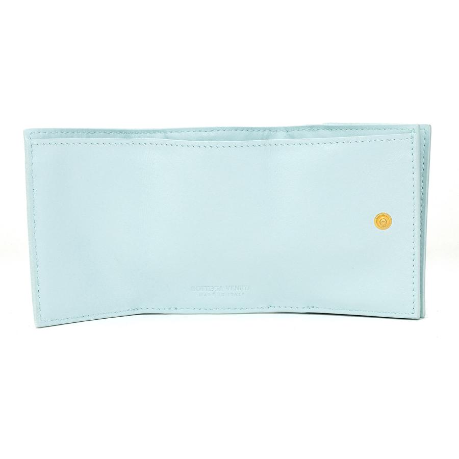 並行輸入 ボッテガヴェネタ 3つ折り財布 BOTTEGA VENETA イントレチャート 3つ折りウォレット 666944 VCPP3 3902ユニセックス ライトブルー 水色 | BOTTEGA VENETA | 04
