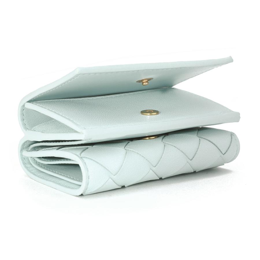 並行輸入 ボッテガヴェネタ 3つ折り財布 BOTTEGA VENETA イントレチャート 3つ折りウォレット 666944 VCPP3 3902ユニセックス ライトブルー 水色 | BOTTEGA VENETA | 08
