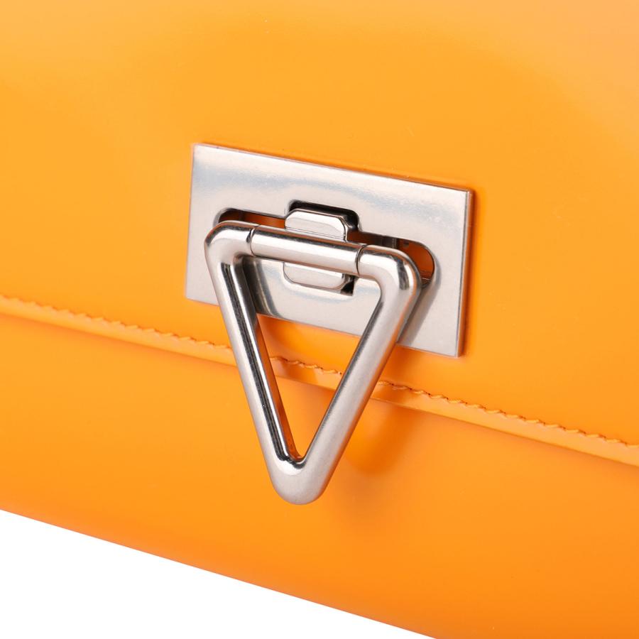 Bottega Veneta ケース オレンジ Bottega Veneta Calfskin Intrecciato Bang Bang Vanity Case Orange