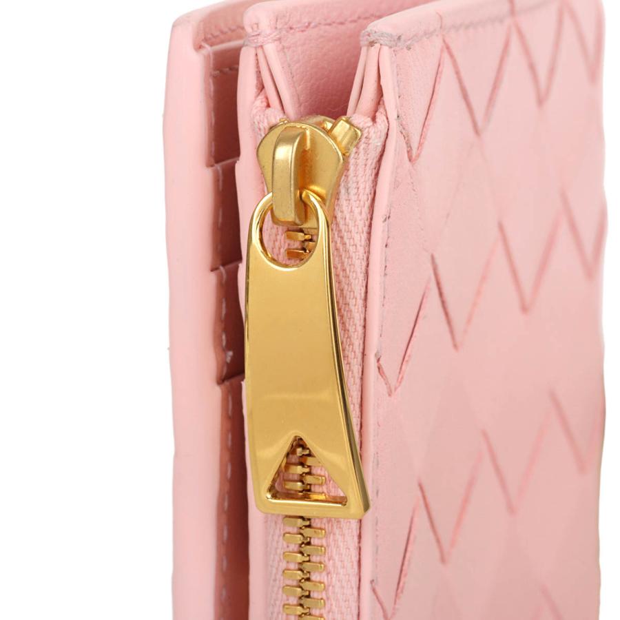ボッテガヴェネタ カセット イントレチャート 財布 ピンク ゴールド ボッテガヴェネタ カセット イントレチャート 財布 ピンク