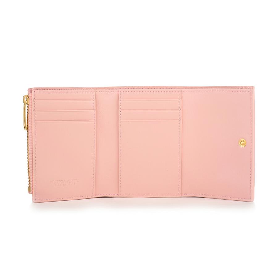 並行輸入 ボッテガヴェネタ 3つ折り財布 BOTTEGA VENETA イントレチャート ZIPPER WALLET 806100 VCPP3 6850レディース ピンク | BOTTEGA VENETA | 03