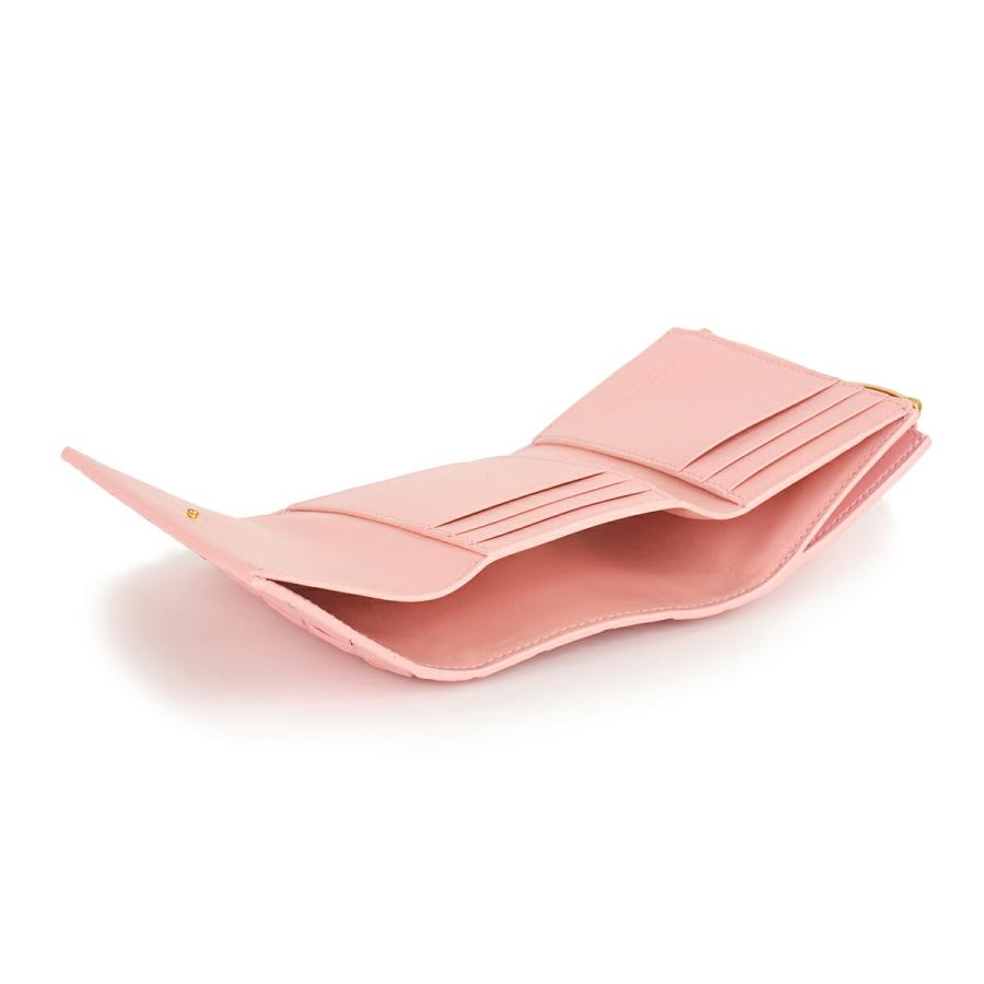 並行輸入 ボッテガヴェネタ 3つ折り財布 BOTTEGA VENETA イントレチャート ZIPPER WALLET 806100 VCPP3 6850レディース ピンク | BOTTEGA VENETA | 04