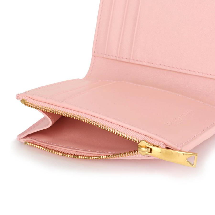 並行輸入 ボッテガヴェネタ 3つ折り財布 BOTTEGA VENETA イントレチャート ZIPPER WALLET 806100 VCPP3 6850レディース ピンク | BOTTEGA VENETA | 05