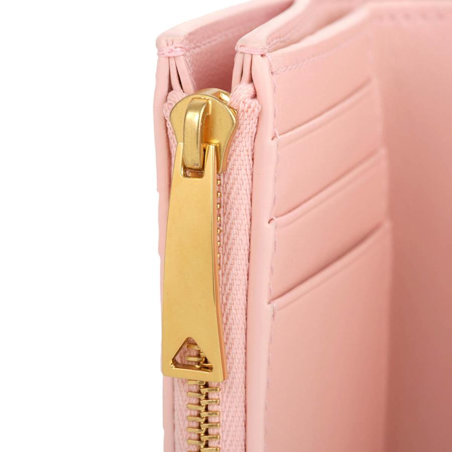 並行輸入 ボッテガヴェネタ 3つ折り財布 BOTTEGA VENETA イントレチャート ZIPPER WALLET 806100 VCPP3 6850レディース ピンク | BOTTEGA VENETA | 06