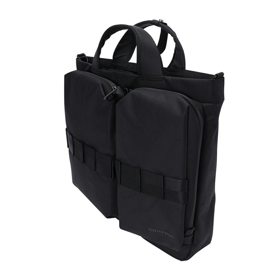 並行輸入 ブリーフィング トートバッグ BRIEFING ソリッド ウェーブ BRA243P04 010メンズ ブラック 黒 | BRIEFING | 03