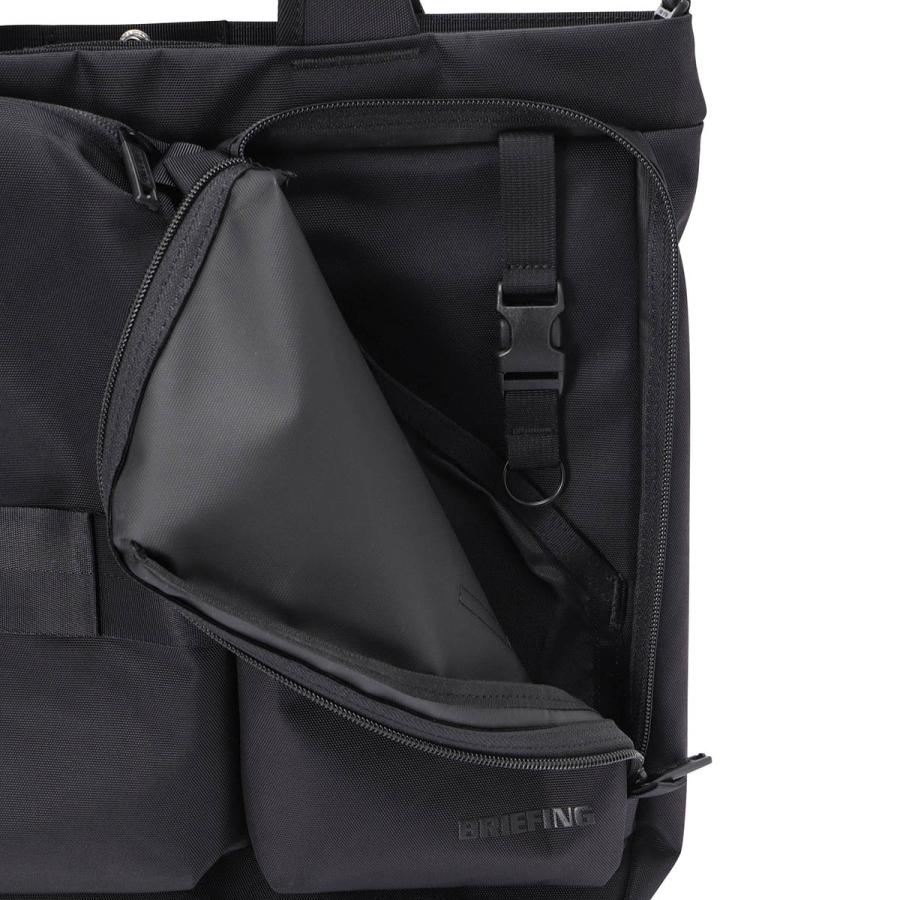 並行輸入 ブリーフィング トートバッグ BRIEFING ソリッド ウェーブ BRA243P04 010メンズ ブラック 黒 | BRIEFING | 07
