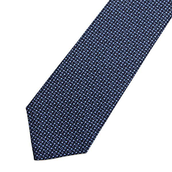 並行輸入 ブルガリ ネクタイ LOGO BVLGARI ALPHABET 241835 ブルー 爆買 | BVLGARI | 01