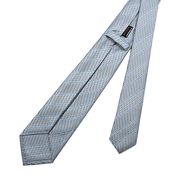 並行輸入 ブルガリ ネクタイ LOGO DIAGONO 242299 ライトブルー 爆買 | BVLGARI | 03