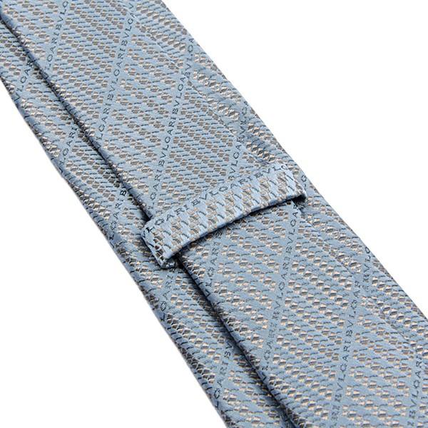 並行輸入 ブルガリ ネクタイ LOGO DIAGONO 242299 ライトブルー 爆買 | BVLGARI | 04