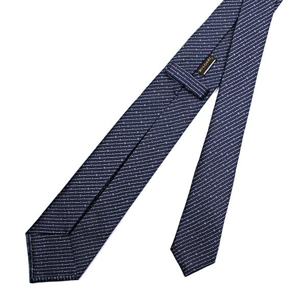 並行輸入 ブルガリ ネクタイ LOGO MORSE 242545 ネイビー 爆買 | BVLGARI | 03