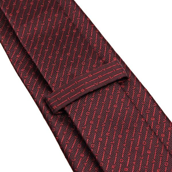 並行輸入 ブルガリ ネクタイ LOGO MORSE 242547 ダークレッド 爆買 | BVLGARI | 04