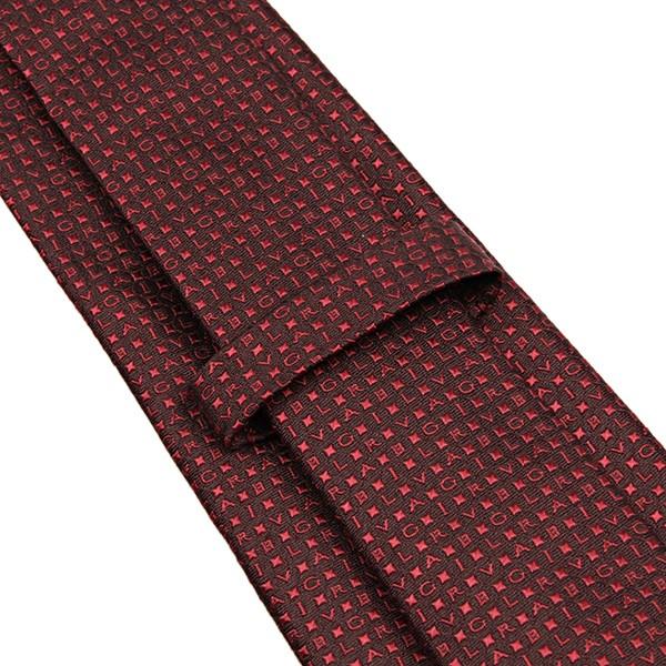 並行輸入 ブルガリ ネクタイ BVLGARI ALPHABET 242556 ダークレッド 爆買 | BVLGARI | 04