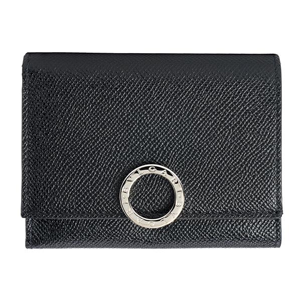 並行輸入 ブルガリ  3つ折り財布 ブルガリ・ブルガリ マン 289582 ブラック 黒 爆買 | BVLGARI