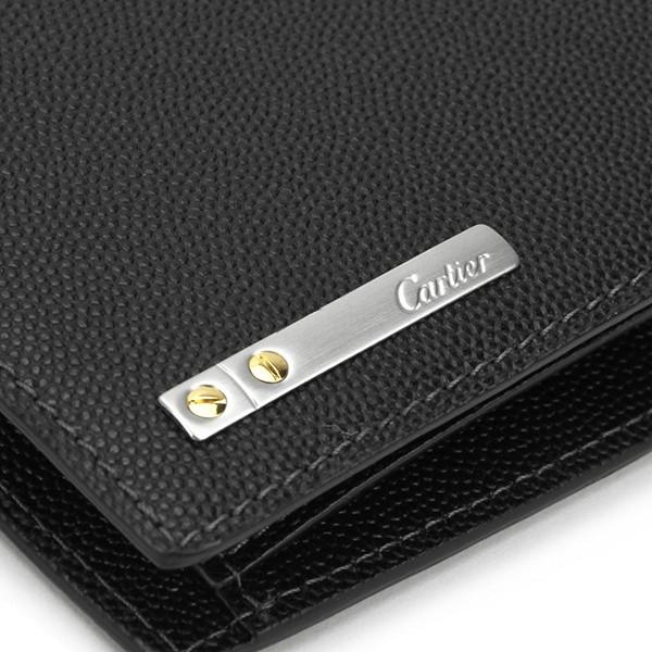 並行輸入 カルティエ 2つ折り財布 サントス L3000772 ブラック 黒 爆買 | Cartier | 05
