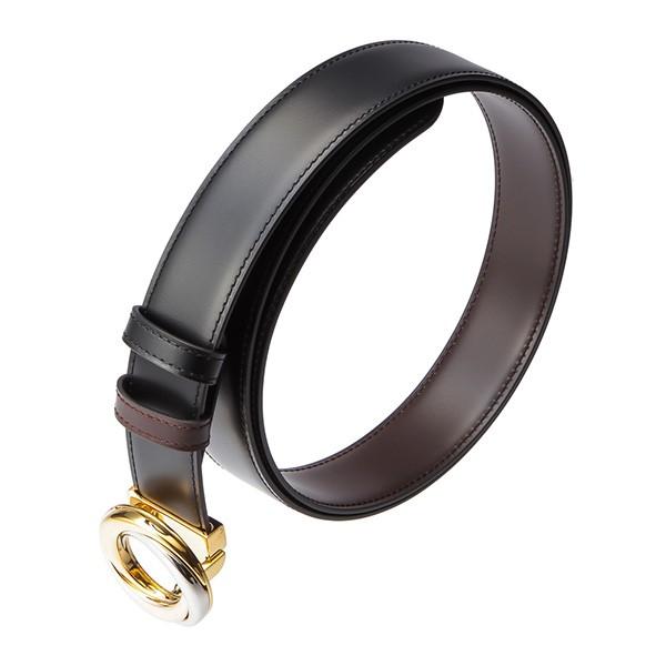 並行輸入 カルティエ ベルト 3リングバックルベルト L5000112 ブラック／ダークブラウン 爆買 | Cartier | 01