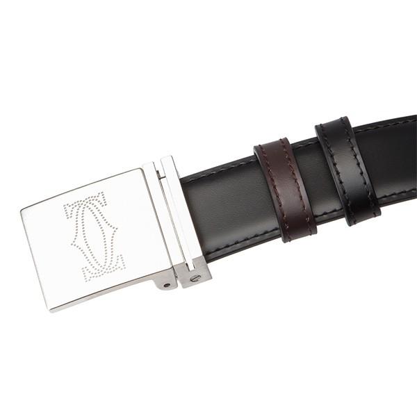 並行輸入 カルティエ ベルト マスキュリン L5000516 ブラック 黒／ボルドー 赤 爆買 | Cartier | 02