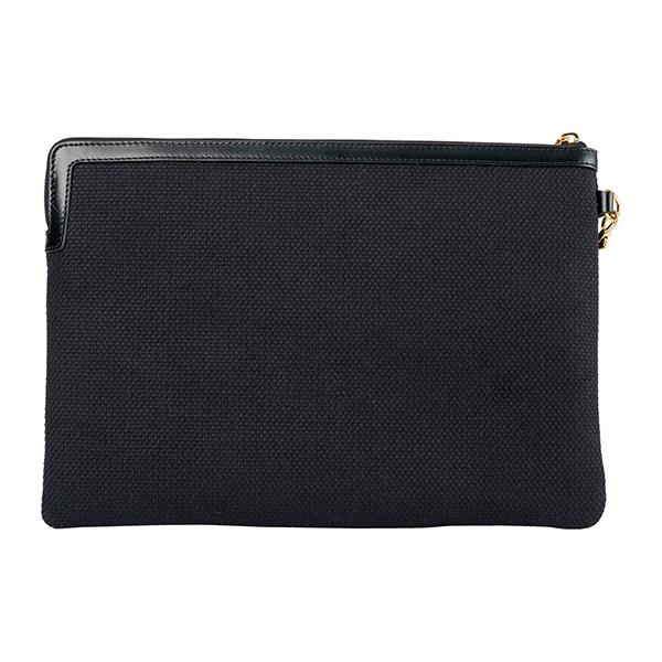 CELINE セリーヌ ビジネス セカンドバッグ A4収納可 ブラック クラッチ CELINE - 新品 セリーヌ CELINE クラッチバッグ コットン/レザー