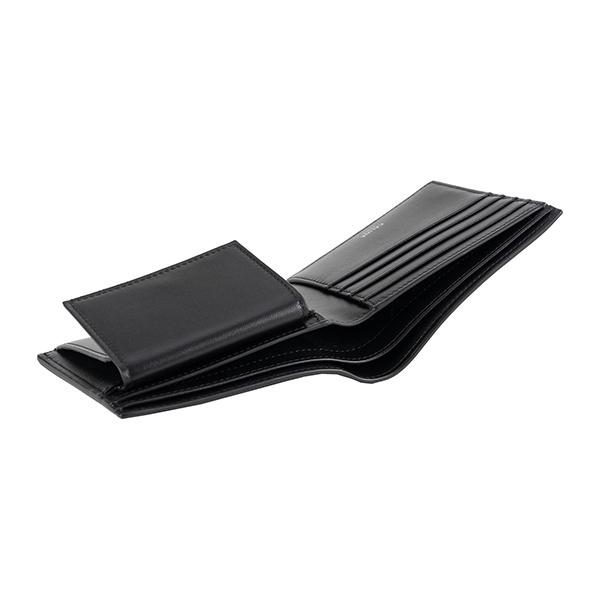 90s CELINE セリーヌ 二つ折り財布 ブラック 黒 本革 レザー ロゴ 117946.jpg