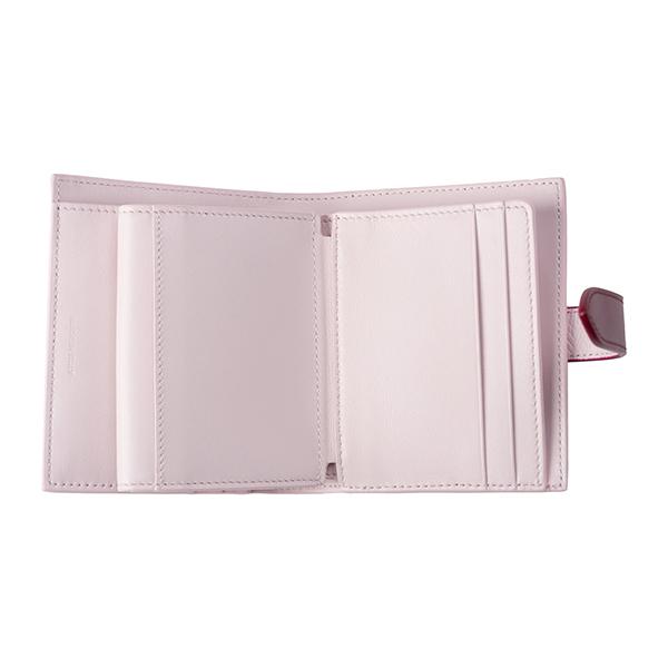 CELINE セリーヌ 2つ折り財布 スモール ストラップ 10H263BRU 24YC 