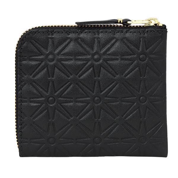 並行輸入 コムデギャルソン コインケース COMME des GARCONS エンボスドライン SA310E BLACKユニセックス ブラック 黒 | COMME des GARCONS | 01