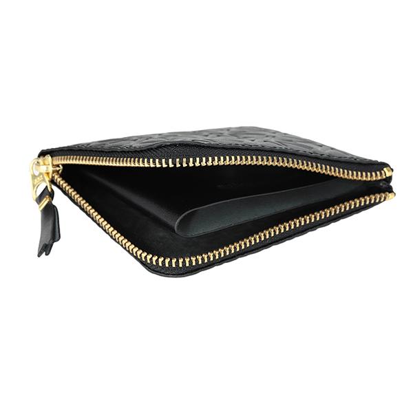 並行輸入 コムデギャルソン コインケース COMME des GARCONS エンボスドライン SA310E BLACKユニセックス ブラック 黒 | COMME des GARCONS | 04