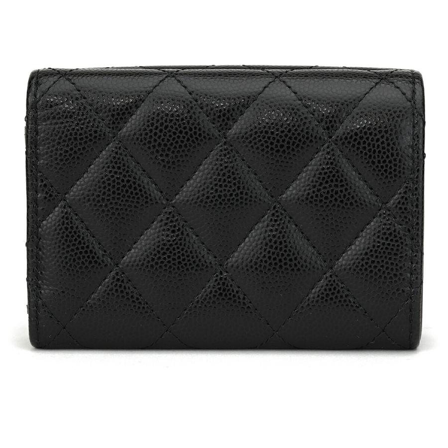 並行輸入 シャネル 3つ折り財布 CHANEL キャビアスキン AP0230 B10583 C3906レディース ブラック 黒 | CHANEL | 01