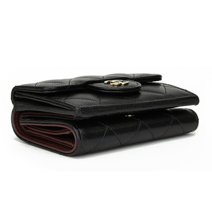 並行輸入 シャネル 3つ折り財布 CHANEL キャビアスキン AP0230 B10583 C3906レディース ブラック 黒 | CHANEL | 02