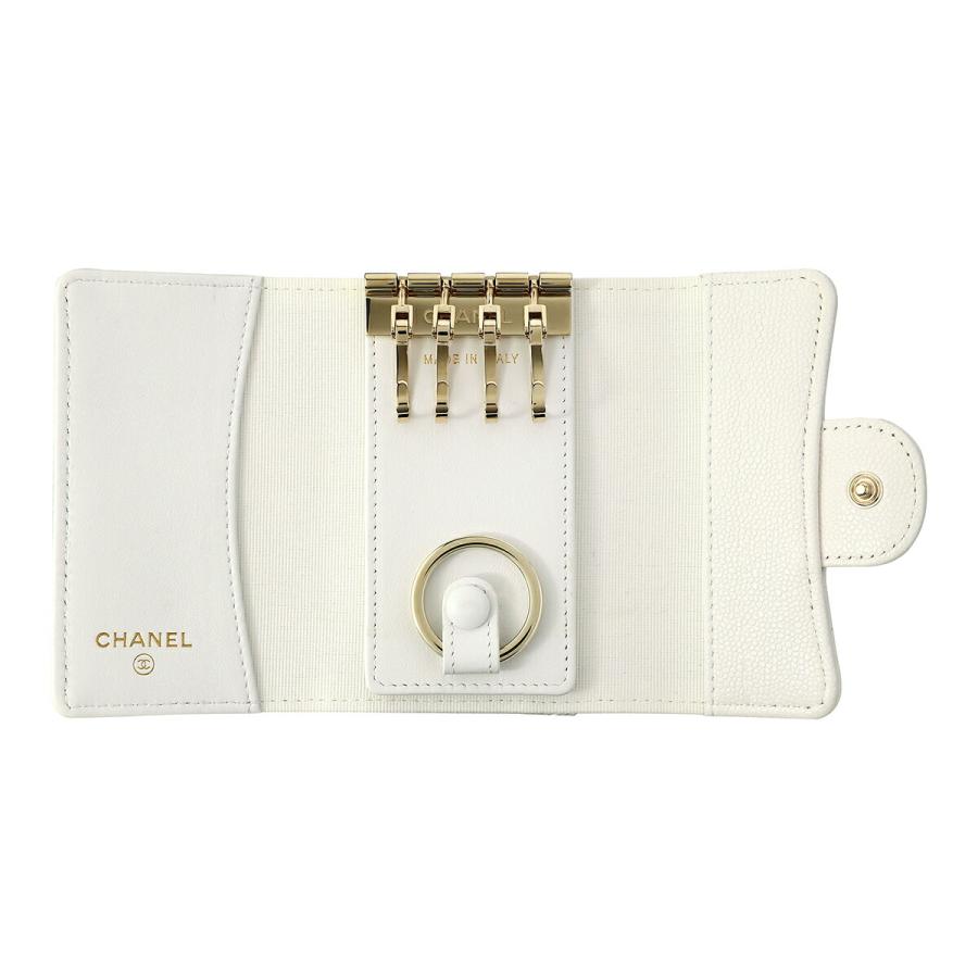 並行輸入 シャネル キーケース CHANEL キャビアスキン CHANEL KEY CASEレディース ホワイト 白 | CHANEL | 04