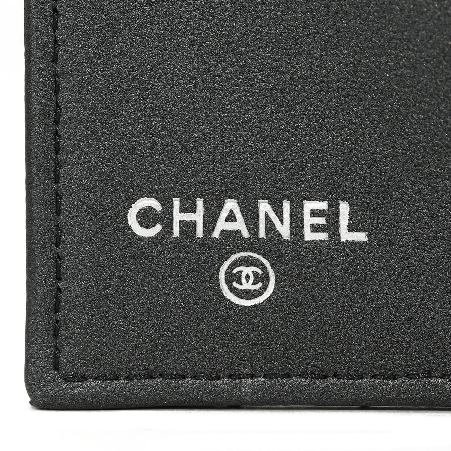 並行輸入 シャネル 3つ折り財布 CHANEL ラムスキン CHANEL WALLETレディース ブラック 黒 | CHANEL | 07