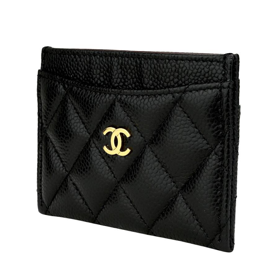 CHANEL ブラック キャビアスキン ケース CHANEL（シャネル） 並行輸入 カードケース キャビアスキン CHANEL