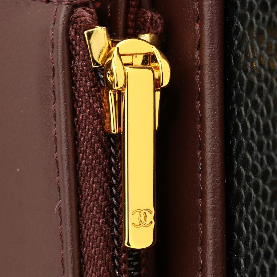 並行輸入 シャネル 2つ折り財布 CHANEL キャビアスキン CHANEL WALLETレディース ブラック 黒 | CHANEL | 08