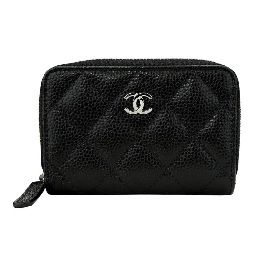 CHANELカードコインケース　キャビアスキン シャネル カードケース コインケース キャビアスキン