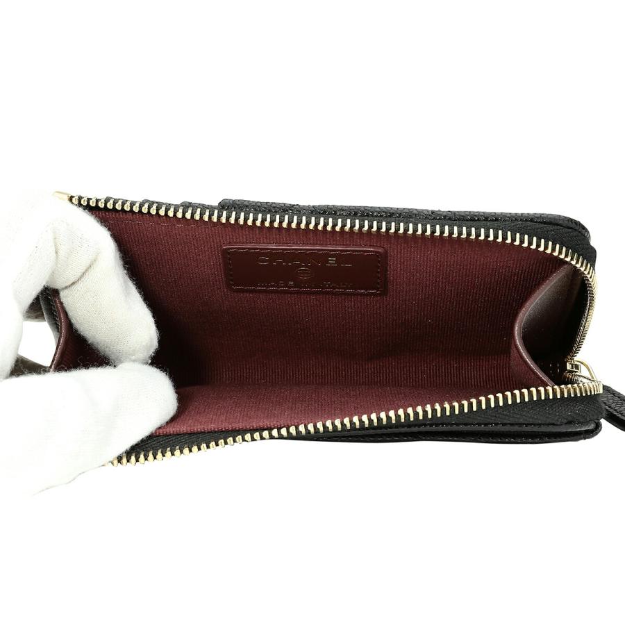 並行輸入 シャネル コインケース CHANEL キャビアスキン CHANEL CARD COIN CASEレディース ブラック 黒 | CHANEL | 04