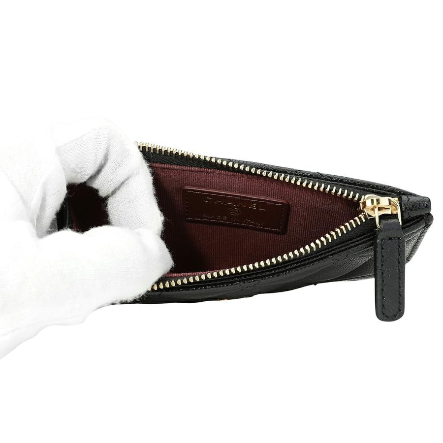 並行輸入 シャネル コインケース CHANEL キャビアスキン CHANEL CARD COIN CASEレディース ブラック 黒 | CHANEL | 04