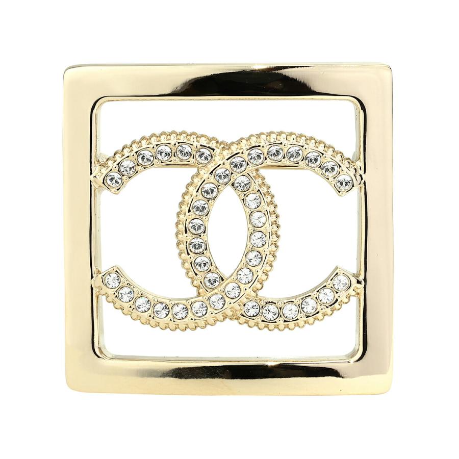 CHANEL 大きい ブローチ ココマーク CHANEL シャネル ブローチ ピンブローチ ココマーク/ライン