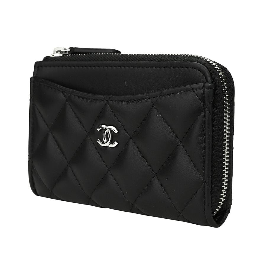 並行輸入 シャネル コインケース CHANEL ラムスキン CHANEL CARD COIN CASEレディース ブラック 黒 | CHANEL | 03
