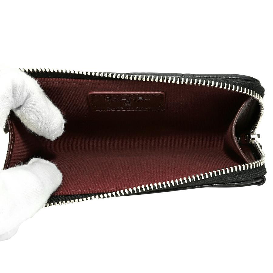 並行輸入 シャネル コインケース CHANEL ラムスキン CHANEL CARD COIN CASEレディース ブラック 黒 | CHANEL | 04