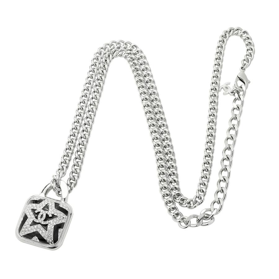 並行輸入 シャネル ネックレス CHANEL ココマーク ABC047 B14709 NS686レディース シルバー 銀 ブラック 黒 | CHANEL | 03