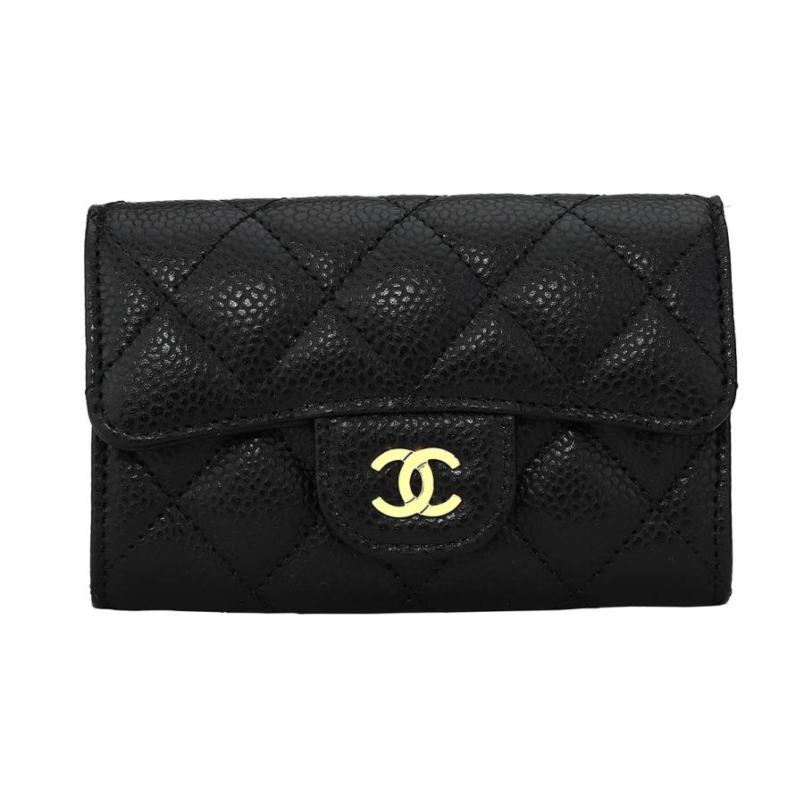 CHANEL シャネル キャビアスキン 黒 ケース CHANEL 並行輸入 シャネル カードケース キャビアスキン CARD