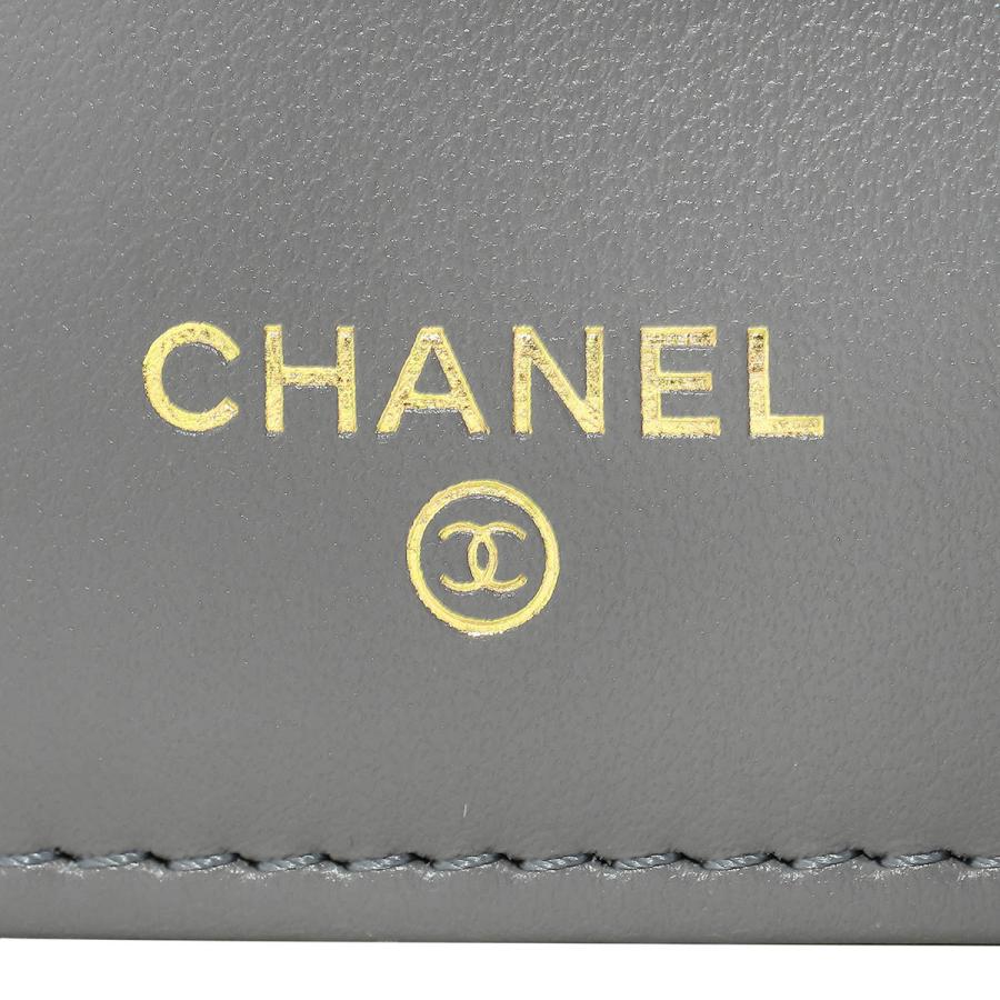 CHANEL 並行輸入 シャネル 2つ折り財布 キャビアスキン FLAP