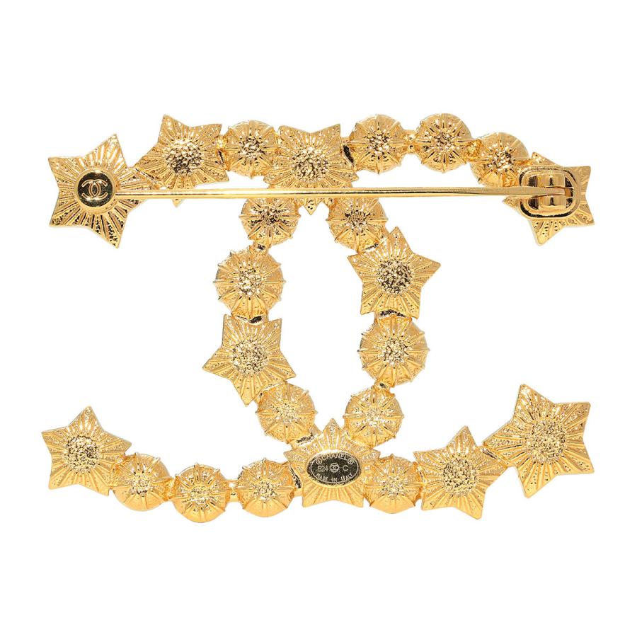 並行輸入 シャネル ブローチ CHANEL ココマーク CHANEL BROOCHレディース ホワイト 白 ゴールド 金 | CHANEL | 01