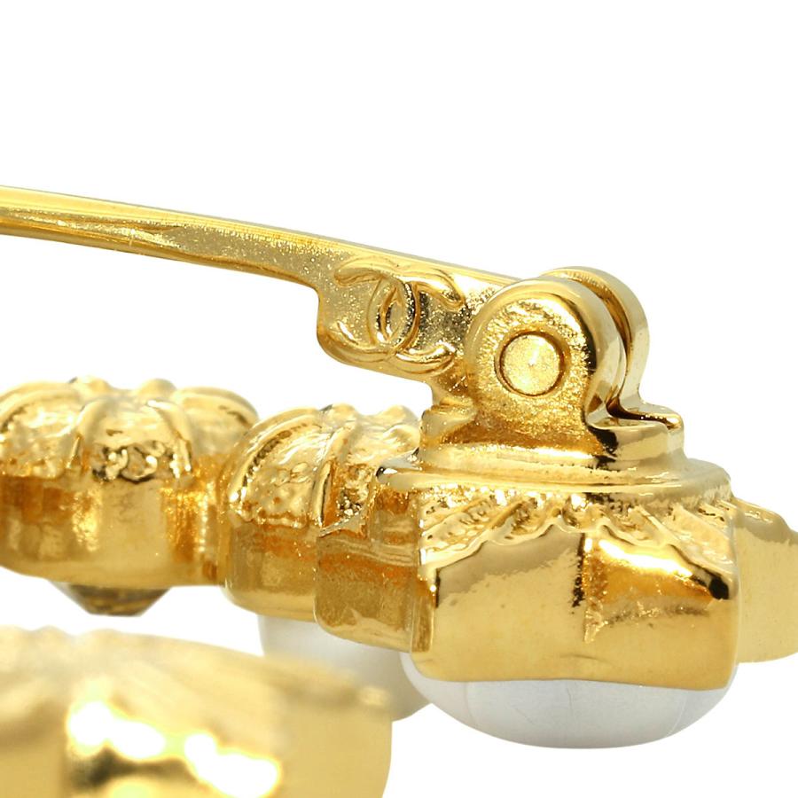 並行輸入 シャネル ブローチ CHANEL ココマーク CHANEL BROOCHレディース ホワイト 白 ゴールド 金 | CHANEL | 05