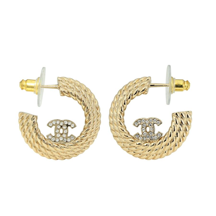 CHANEL 並行輸入 シャネル ピアス ココマーク HOOP EARRINGSレディース