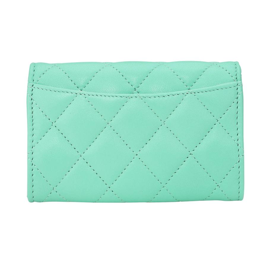並行輸入 シャネル カードケース CHANEL ラムスキン CHANEL CARDCASEレディース ターコイズブルー 青緑 | CHANEL | 01