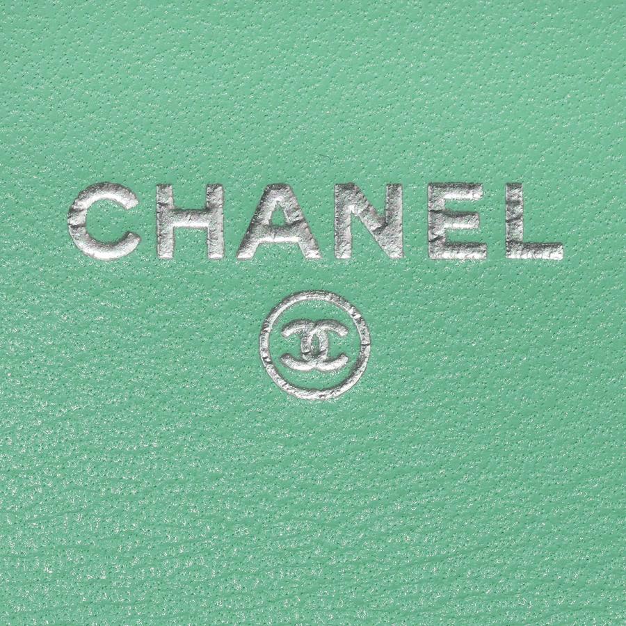 並行輸入 シャネル カードケース CHANEL ラムスキン CHANEL CARDCASEレディース ターコイズブルー 青緑 | CHANEL | 06